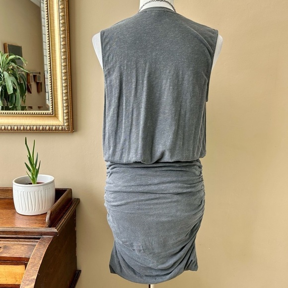Anthropologie Sundry Pleated Shoulder Ruched Mini Dress Tank Sleeveless - Picture 8 of 15